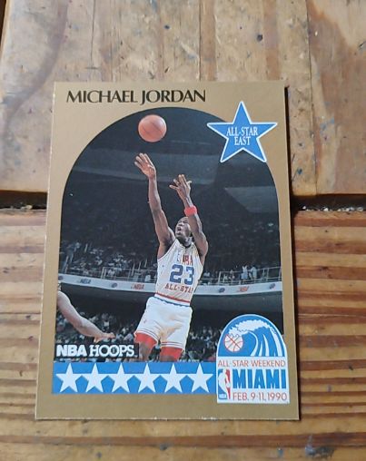 1990-91 NBA Hoops #5 Michael Jordan All-Star East — front
