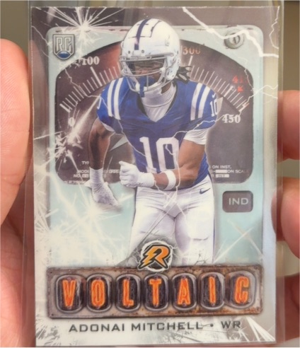 2024 Topps Resurgence #V-15 Adonai Mitchell Voltaic — front