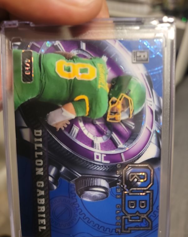 2024 Wild Card QB1 On The Clock #OCW-RD-DG1 Dillon Gabriel — front