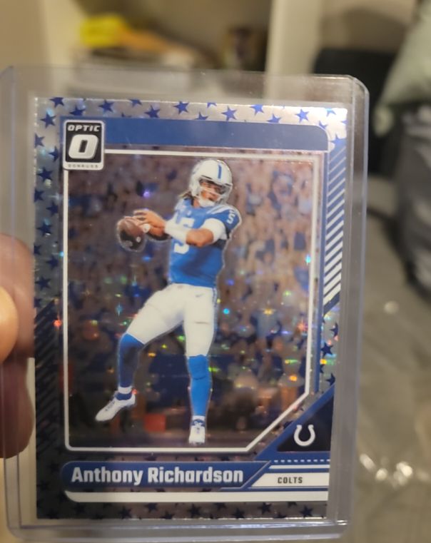 2024 Panini Donruss Optic Football #82 Anthony Richardson Blue Stars — front