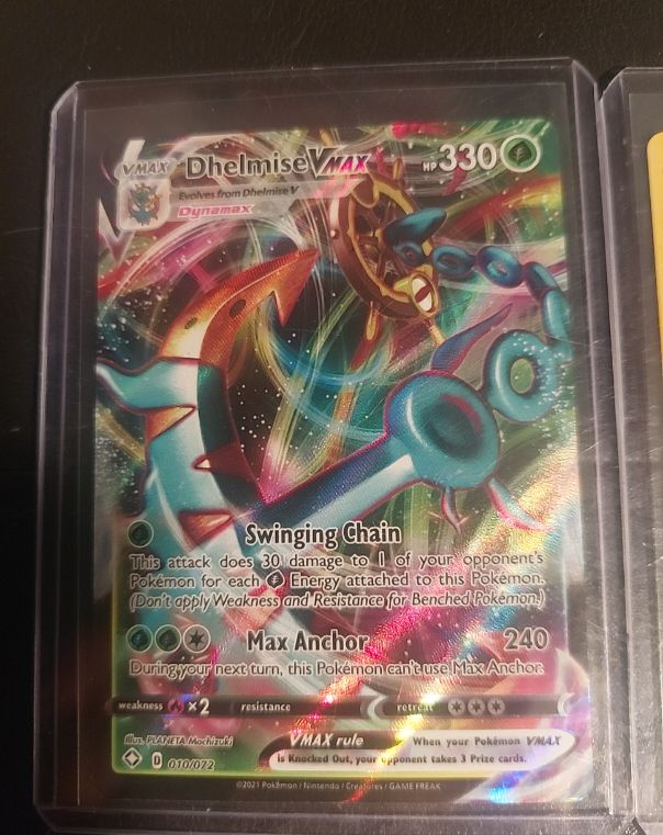 2021 Pokémon TCG Shining Fates #010 Dhelmise VMAX — front