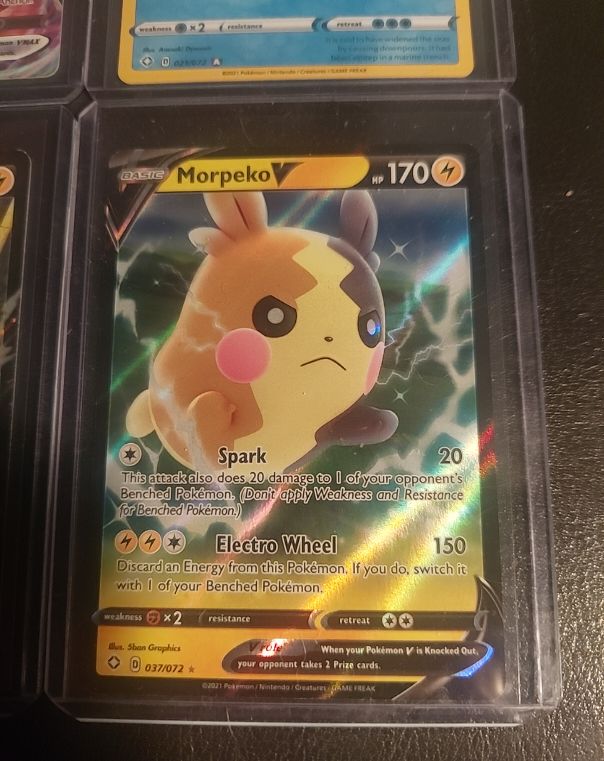 2021 Pokémon TCG Shining Fates #037 Morpeko V — front