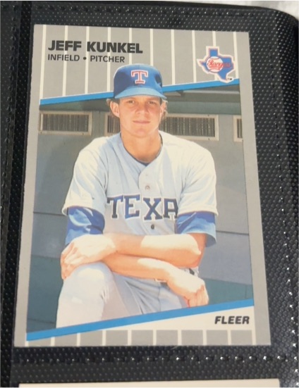 1989 Fleer #527 Jeff Kunkel — front