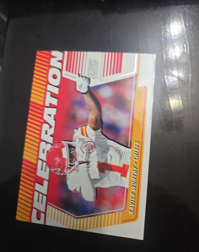 2025 Panini Score Celebration #C-XWY Xavier Worthy — front