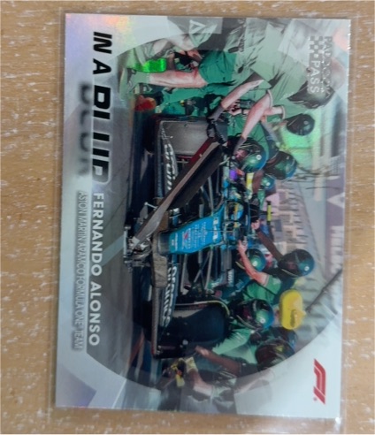 2024 Topps Paddock Pass Formula 1 #BL-11 Fernando Alonso In A Blur — front
