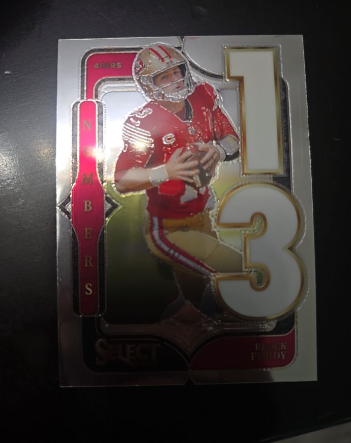 2024 Panini Select - Select Numbers Brock Purdy #22 — front