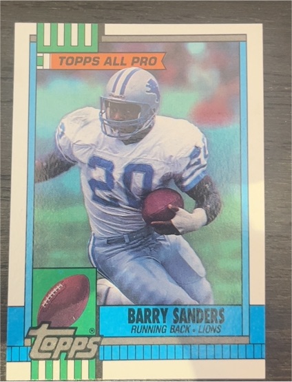 1990 Topps #352 Barry Sanders — front