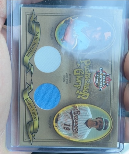 2003 Fleer Fall Classic Postseason Glory #PG-PY Paul Molitor / Robin Yount — front
