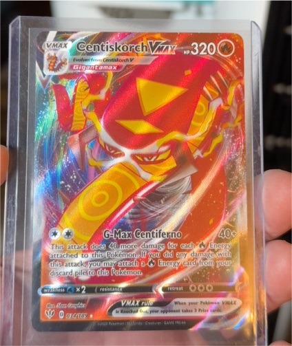 2020 Pokemon Darkness Ablaze #034 Centiskorch VMAX — front