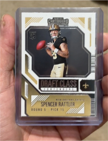 2024 Panini Contenders #10 Spencer Rattler Draft Class Contenders Rookie Card — front