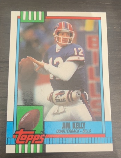 1990 Topps #207 Jim Kelly — front