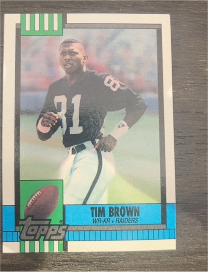 1990 Topps #295 Tim Brown — front