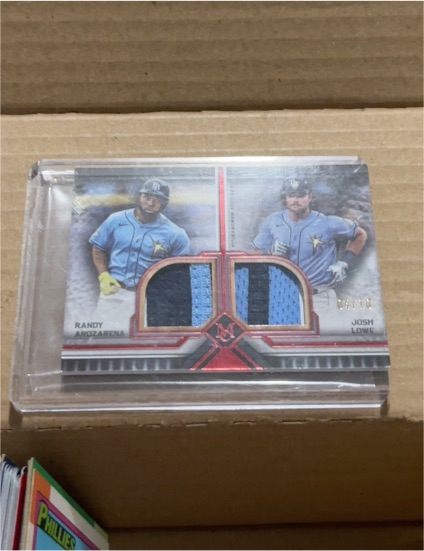 2023 Topps Museum Collection Randy Arozarena/Josh Lowe Dual Patch #DMMR-AR-JL — front