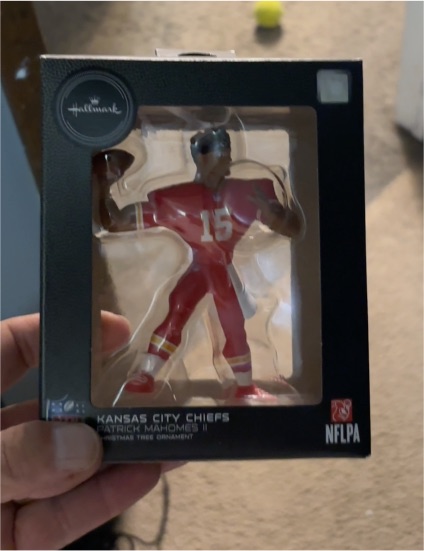 2020 Hallmark NFL Kansas City Chiefs Patrick Mahomes II Ornament — front