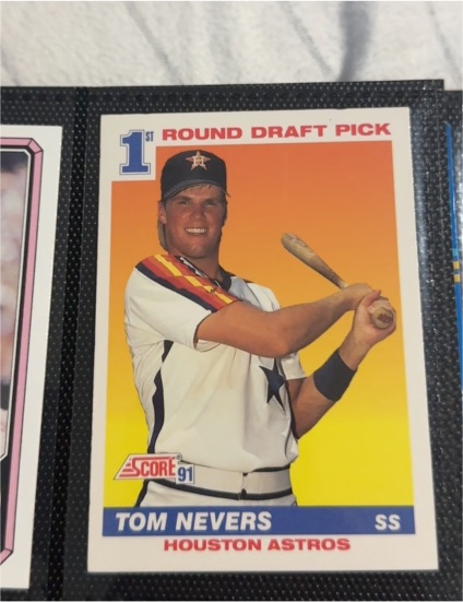 1991 Score #387 Tom Nevers — front