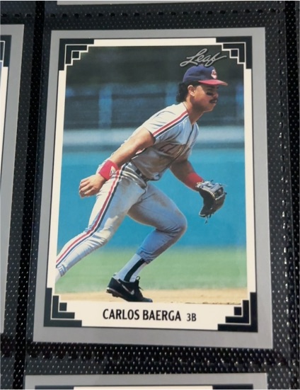1991 Leaf #225 Carlos Baerga — front