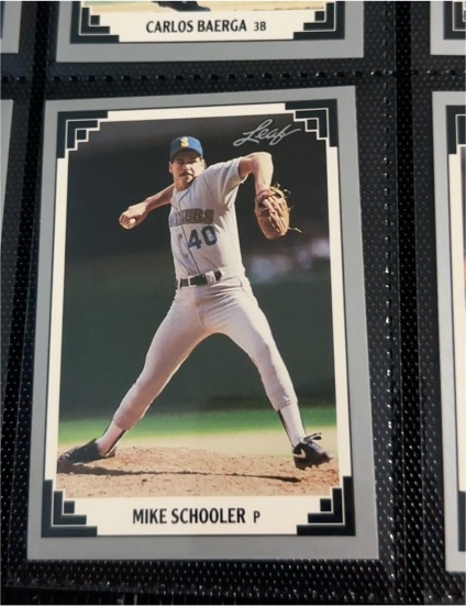 1991 Leaf #460 Mike Schooler — front