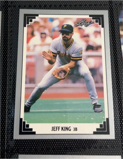 1991 Leaf #71 Jeff King — front