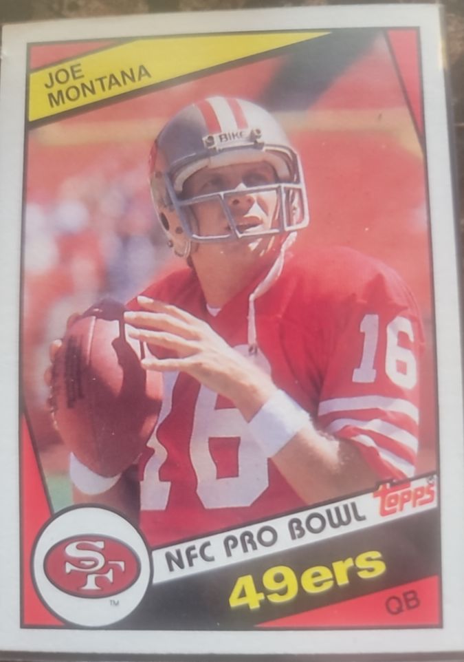 1984 Topps NFC Pro Bowl Joe Montana — front