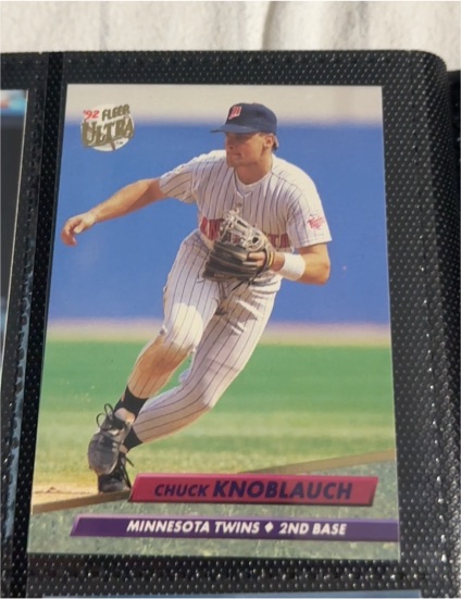 1992 Fleer Ultra #93 Chuck Knoblauch — front