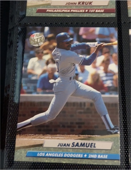 1992 Fleer Ultra #322 Juan Samuel — front