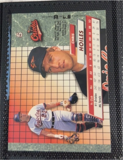 1992 Fleer Ultra #5 Chris Hoiles — front