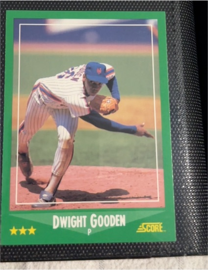 1988 Score #350 Dwight Gooden — front