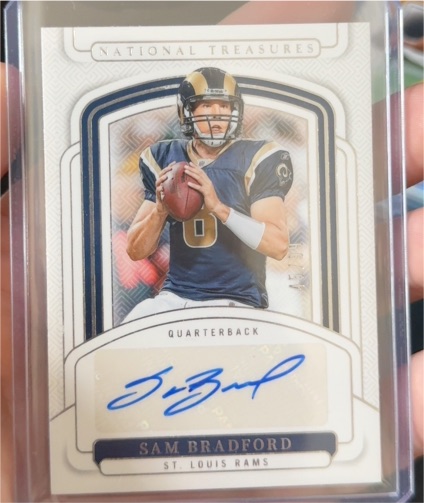 2024 Panini National Treasures Sam Bradford — front