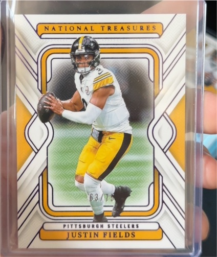 2024 Panini National Treasures Justin Fields #63 — front