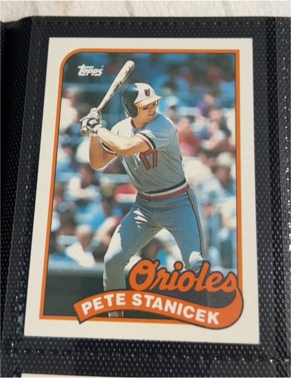 1989 Topps #497 Pete Stanicek — front