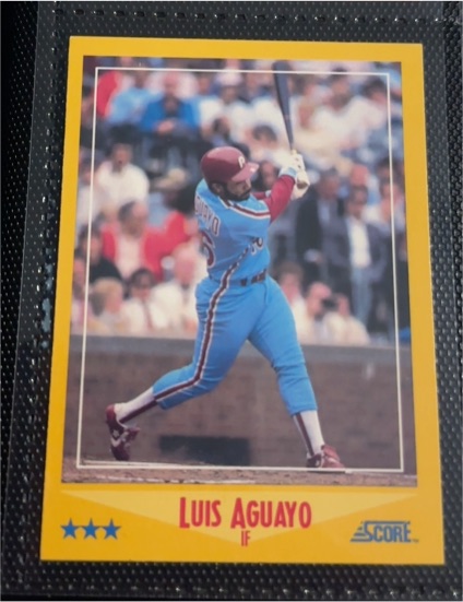 1988 Score #499 Luis Aguayo — front