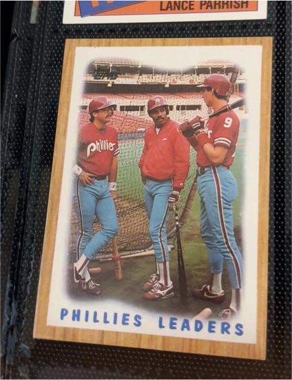 1987 Topps #481 Phillies Leaders Philadelphia Phillies — front