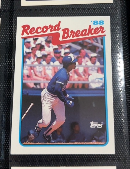 1989 Topps #1 George Bell Record Breaker — front