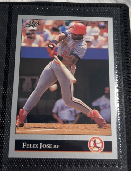 1992 Leaf #301 Felix Jose — front