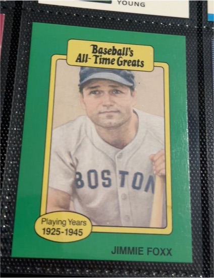 1987 Hygrade Baseball's All-Time Greats #NNO Jimmie Foxx — front