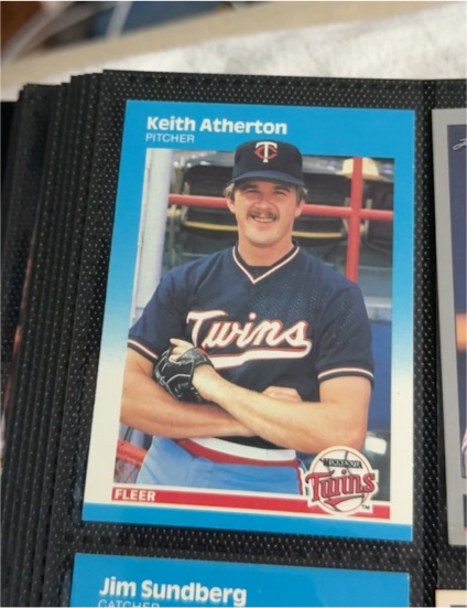 1987 Fleer #550 Keith Atherton — front