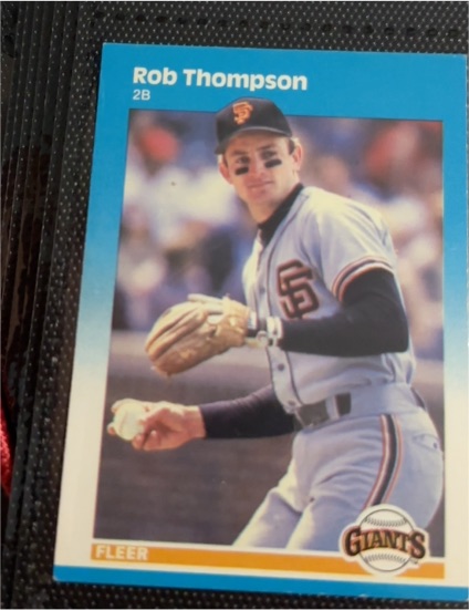 1987 Fleer #285 Rob Thompson — front