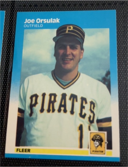 1987 Fleer #615 Joe Orsulak Pittsburgh Pirates — front