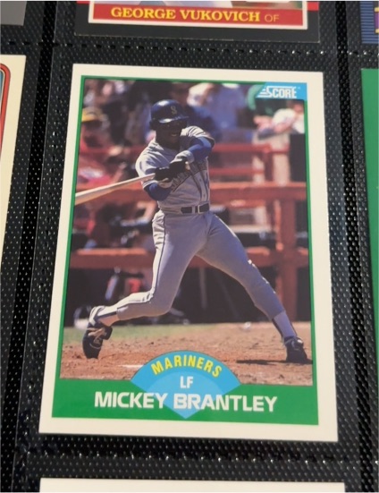 1989 Score #89 Mickey Brantley Seattle Mariners — front