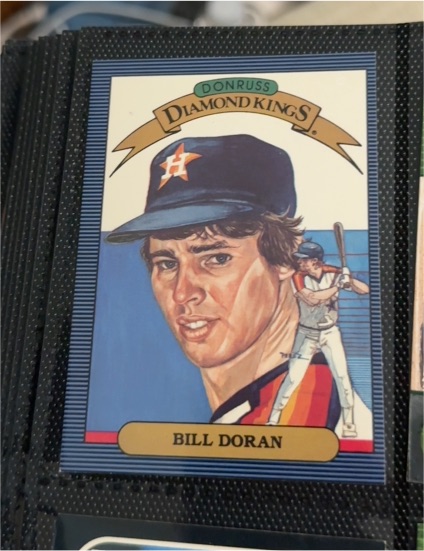 1986 Donruss Diamond Kings #10 Bill Doran — front
