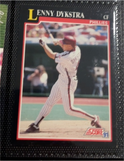 1991 Score #250 Lenny Dykstra — front