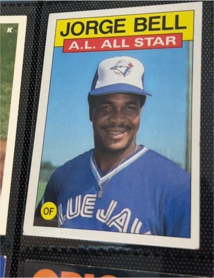 1986 Topps #718 Jorge Bell — front