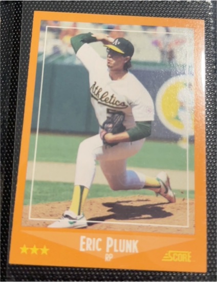 1988 Score #614 Eric Plunk — front