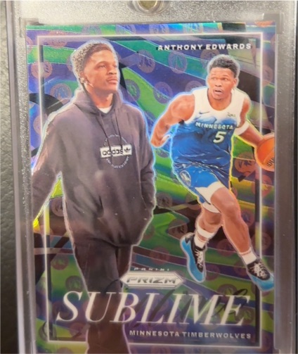 2024-25 Panini Prizm #21 Anthony Edwards Sublime — front