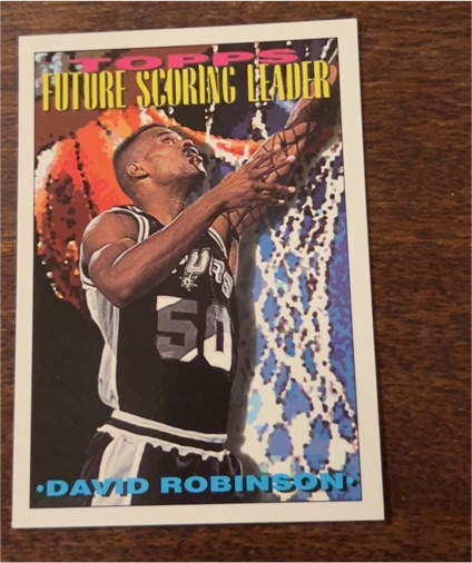 1993-94 Topps #387 David Robinson Future Scoring Leader — front