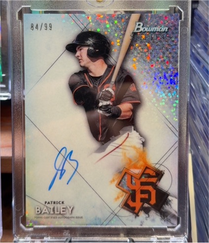 2021 Bowman Sterling Prospect Autographs #BSPA-PB Patrick Bailey — front