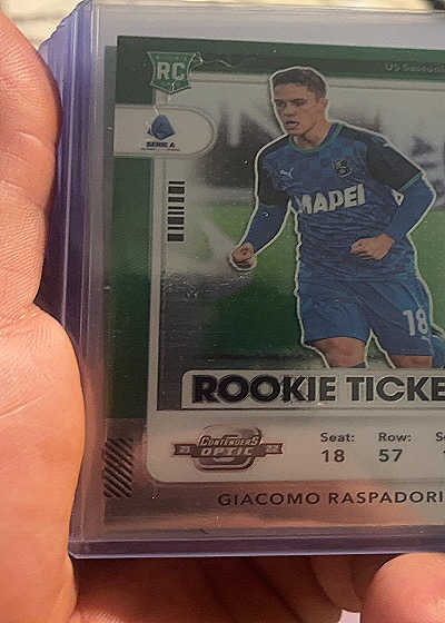 2021-22 Panini Chronicles Contenders Optic Rookie Ticket Giacomo Raspadori — front