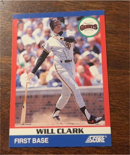 1991 Score 100 Superstars #4 Will Clark — front