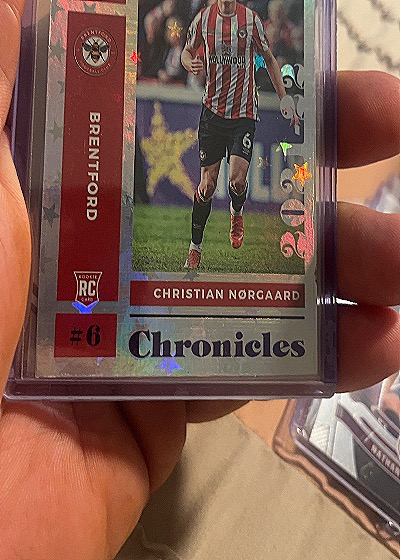 2021-22 Panini Chronicles #15 Christian Norgaard Chronicles Premier League RC — front