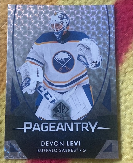 2023-24 Upper Deck SP Authentic Pageantry #P-71 Devon Levi — front